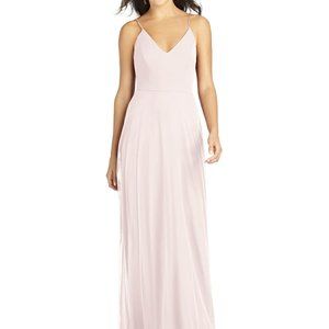 NWT Dessy Bridesmaid Blush Criss Cross Back A-Line